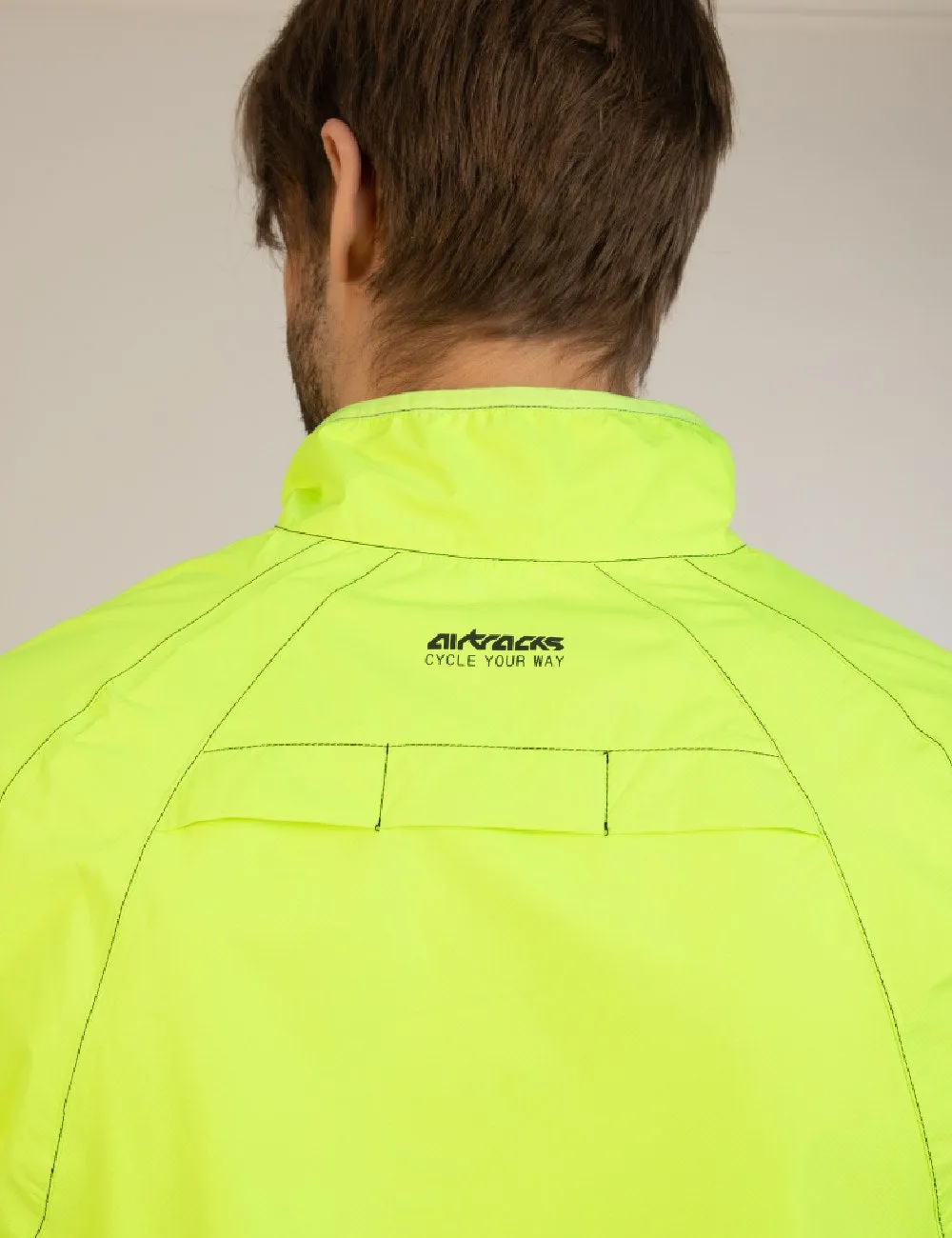 Herren Regenjacke / Fahrradjacke Comfort Line Neon Setprodukt