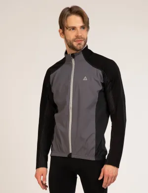 Herren Thermo Fahrradjacke Comfort Line Schwarz Grau Setprodukt