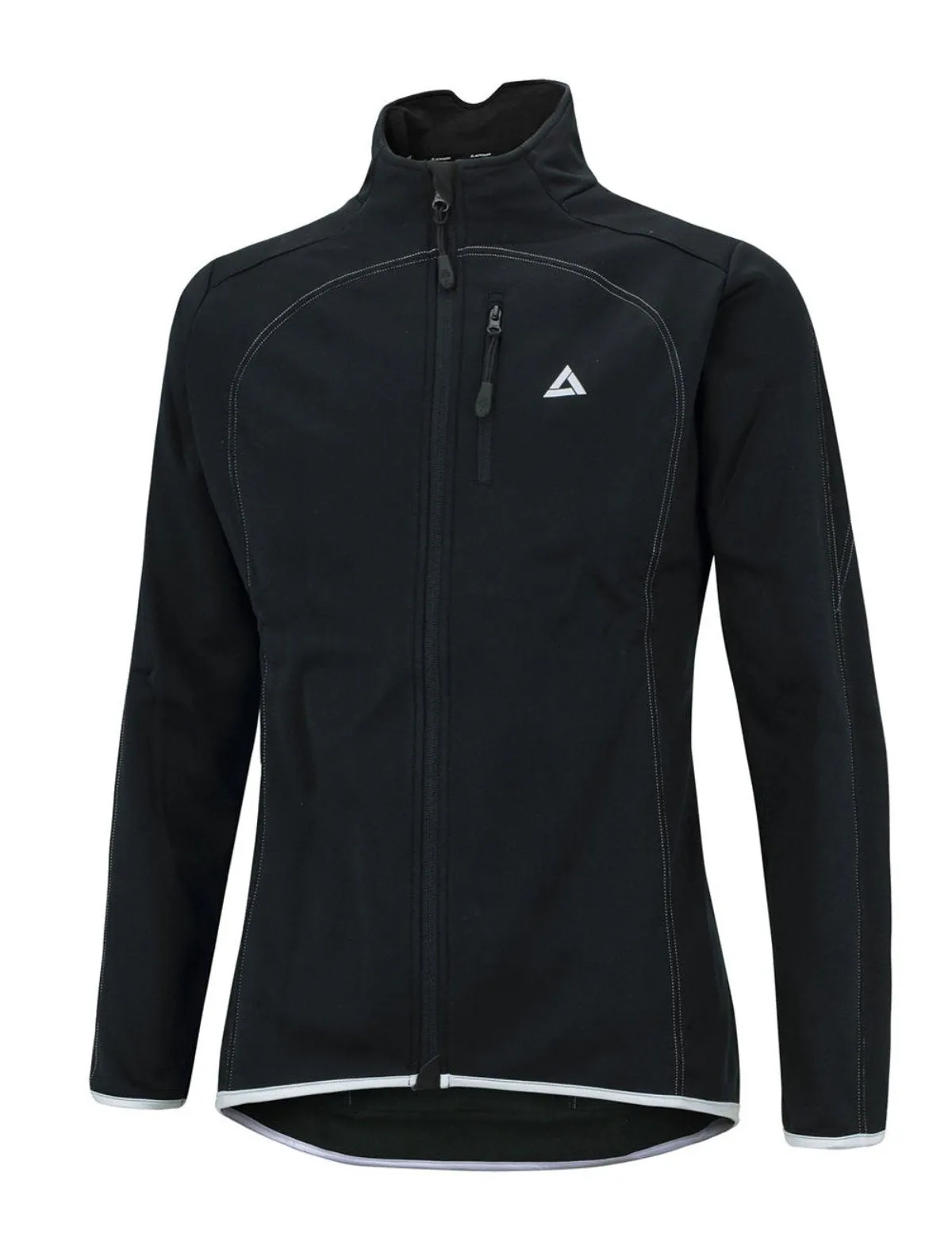 Herren Thermo Fahrradjacke Pro Line Schwarz Silber