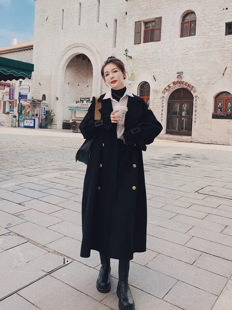 High Level Windbreaker Loose Over The Knee Women's Jacket