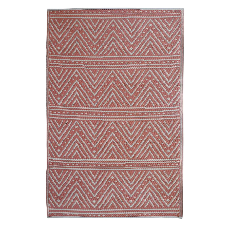 Kona Peach Recycled Plastic Large Outdoor Rug