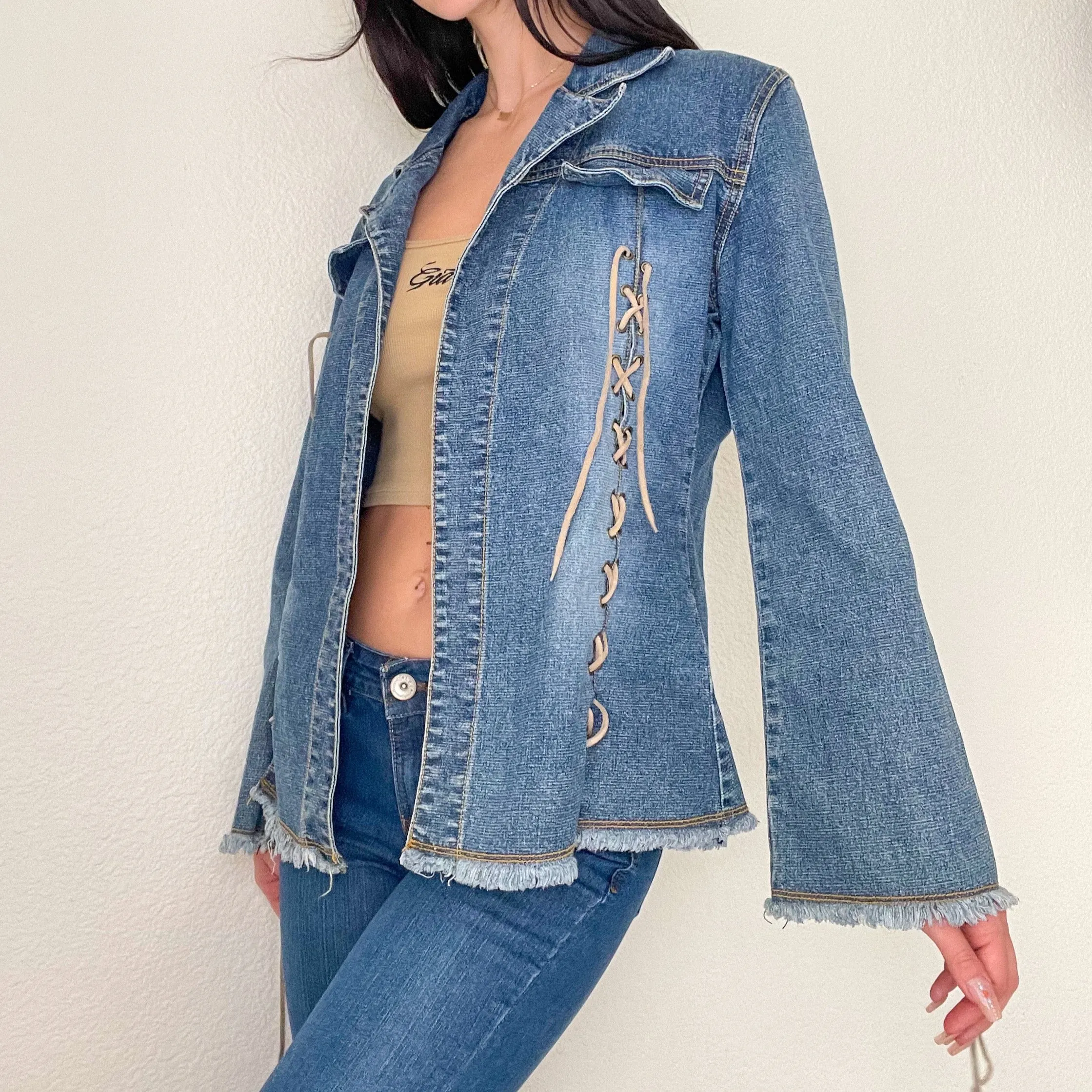Lazer Jeans Denim Boho Jacket