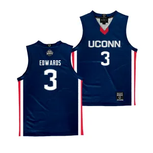 Legacy Collection: UConn Women's Basketball Navy Jersey - Aaliyah Edwards | #2