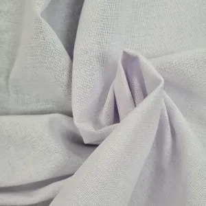 Linen Mix Fabric in White 70cm Remnant