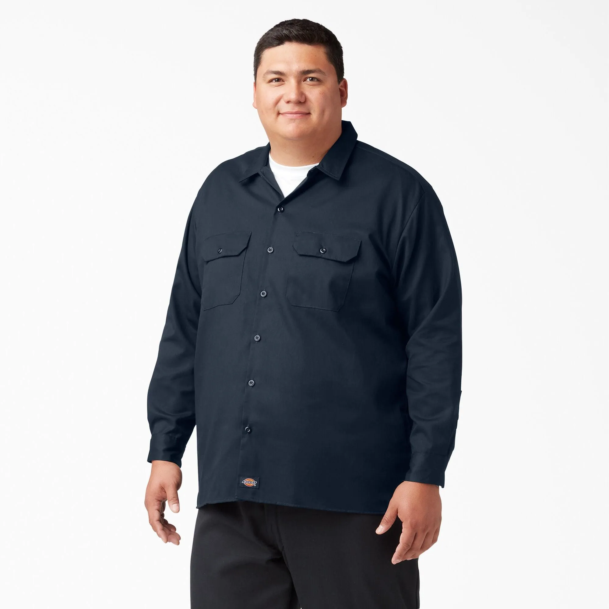 Long Sleeve Work Shirt, Dark Navy