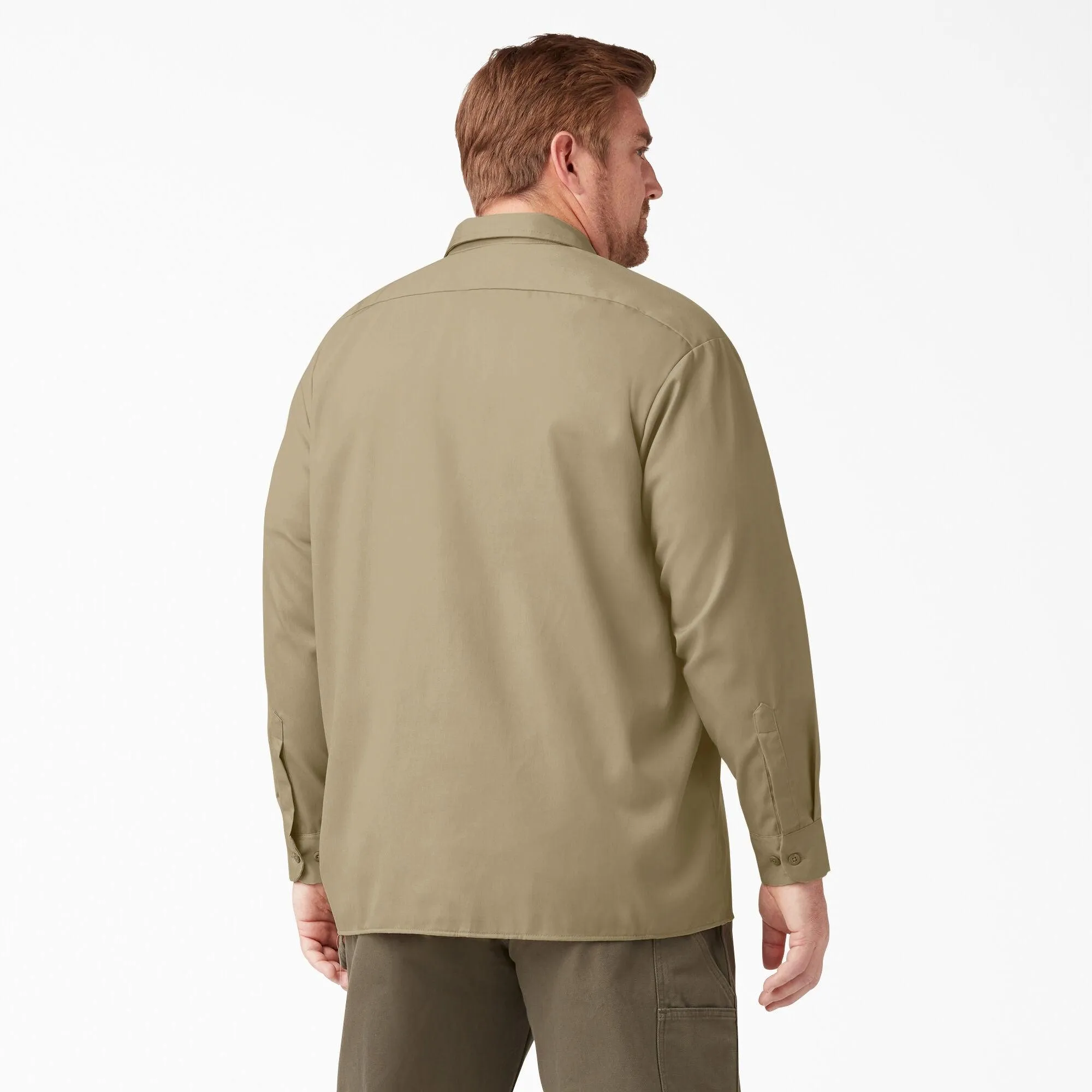 Long Sleeve Work Shirt, Khaki