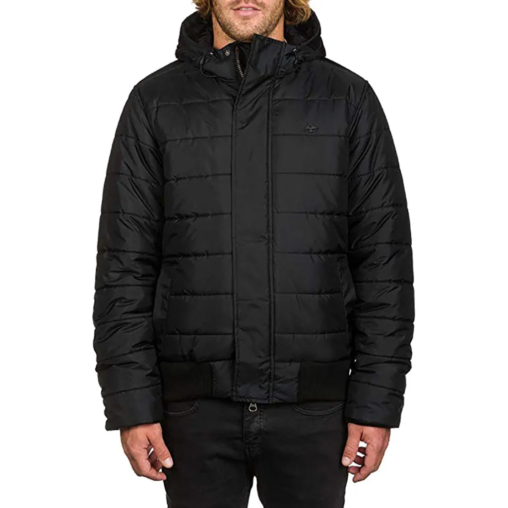 Lrg Osborne Hooded Puffy Jacket Black