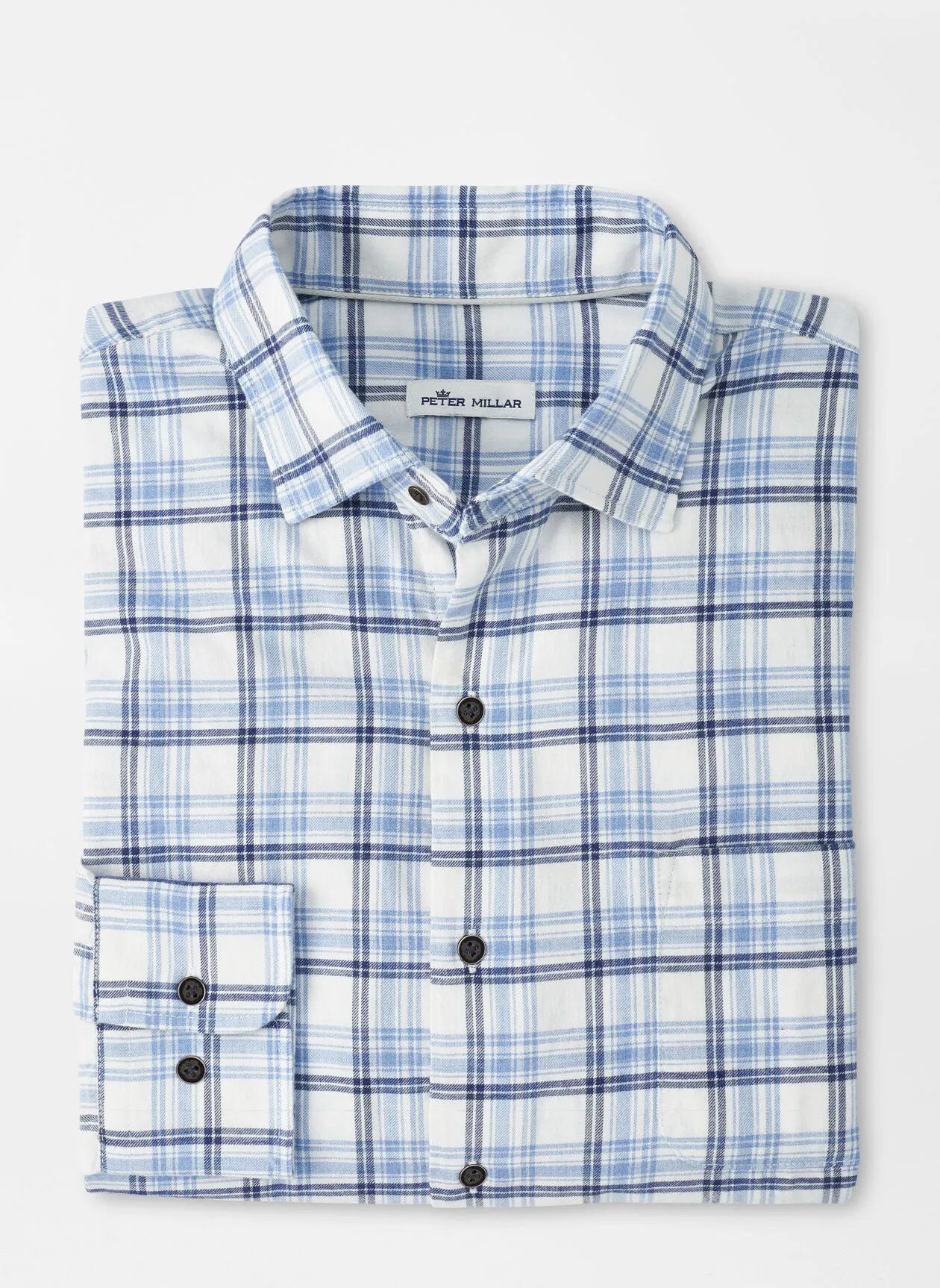 Mallard View Cotton Sport Shirt- Ivory