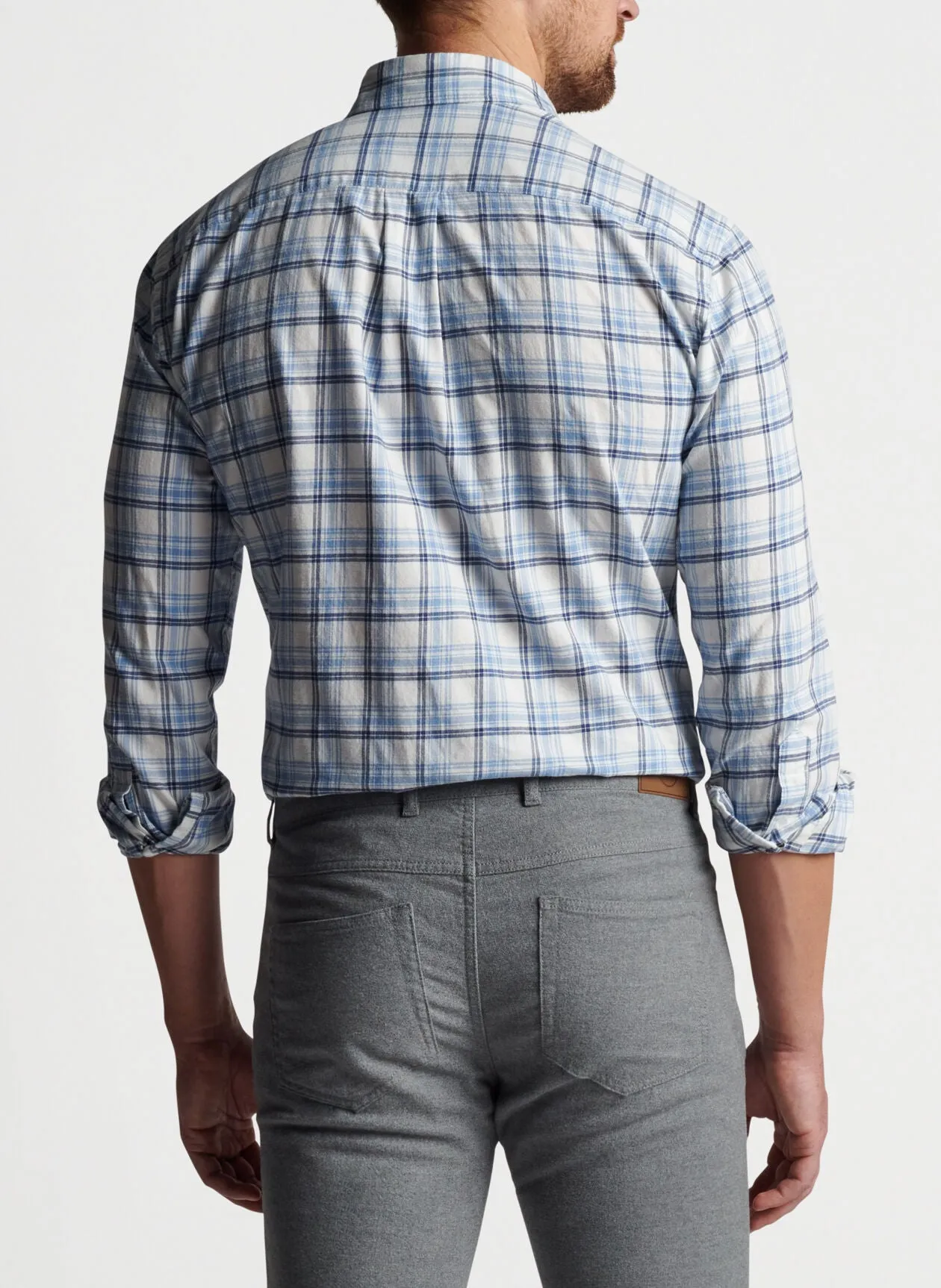 Mallard View Cotton Sport Shirt- Ivory