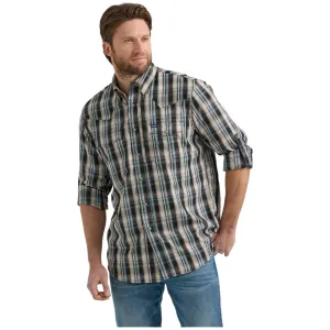 Men's Wrangler Performance Snap Long Sleeve Plaid Shirt 112352665