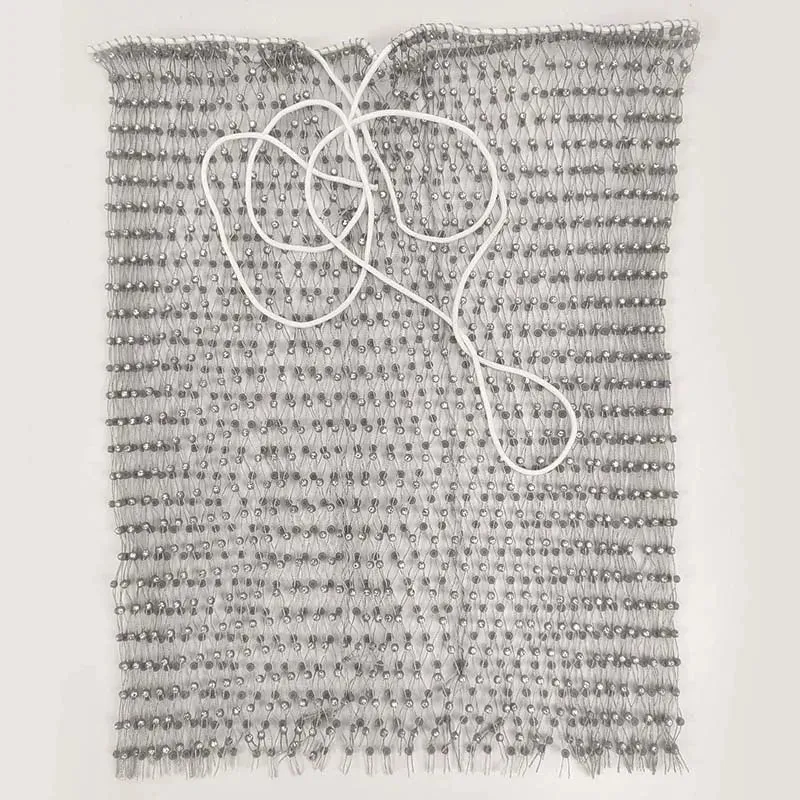 Metallic Glitter Fishnet Shorts