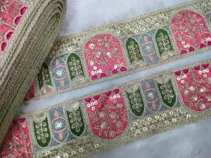 MInt Green Traditional Embellished Trim