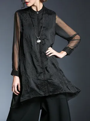 Miting Casual Organza Sleeve Shirts