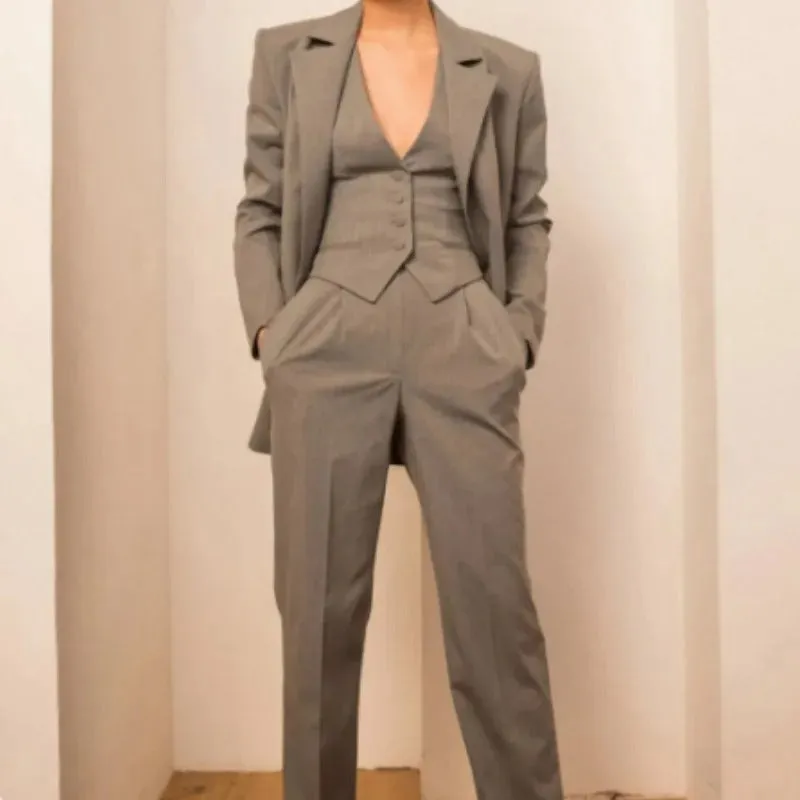 Modern Womens Three Piece Suits Sets