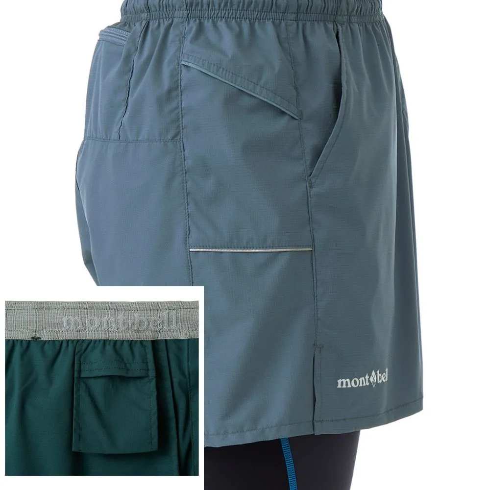 Montbell Women's Light Cross Runner Shorts - Black Gray