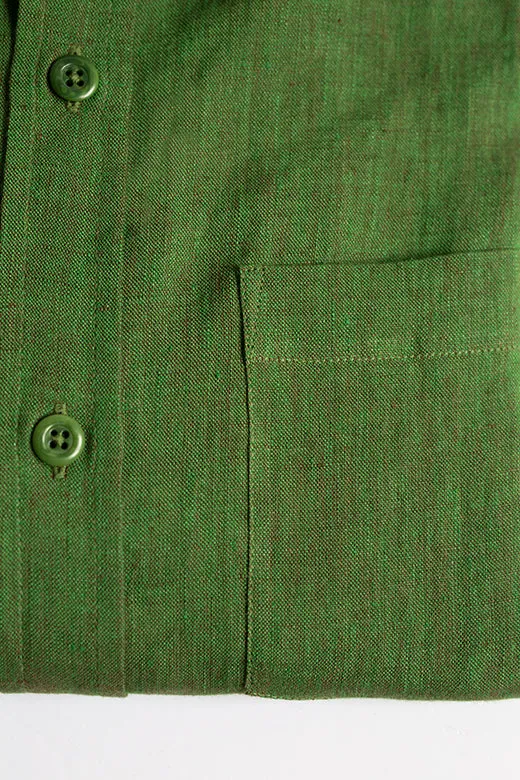 Moss Green Irish Linen Shirt