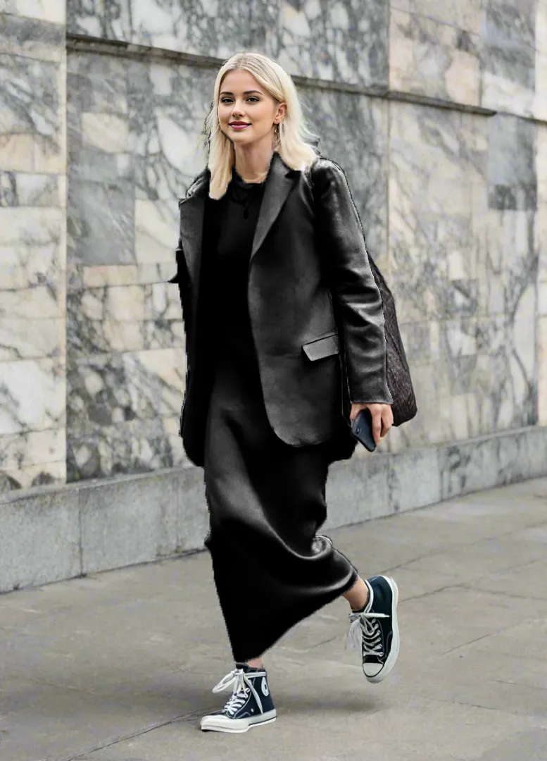 New Women 2-piece Suit and Full Knitted Sweater Dress Sets