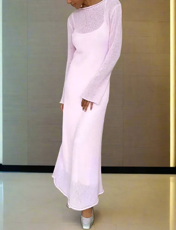 New Women 2-piece Suit and Full Knitted Sweater Dress Sets