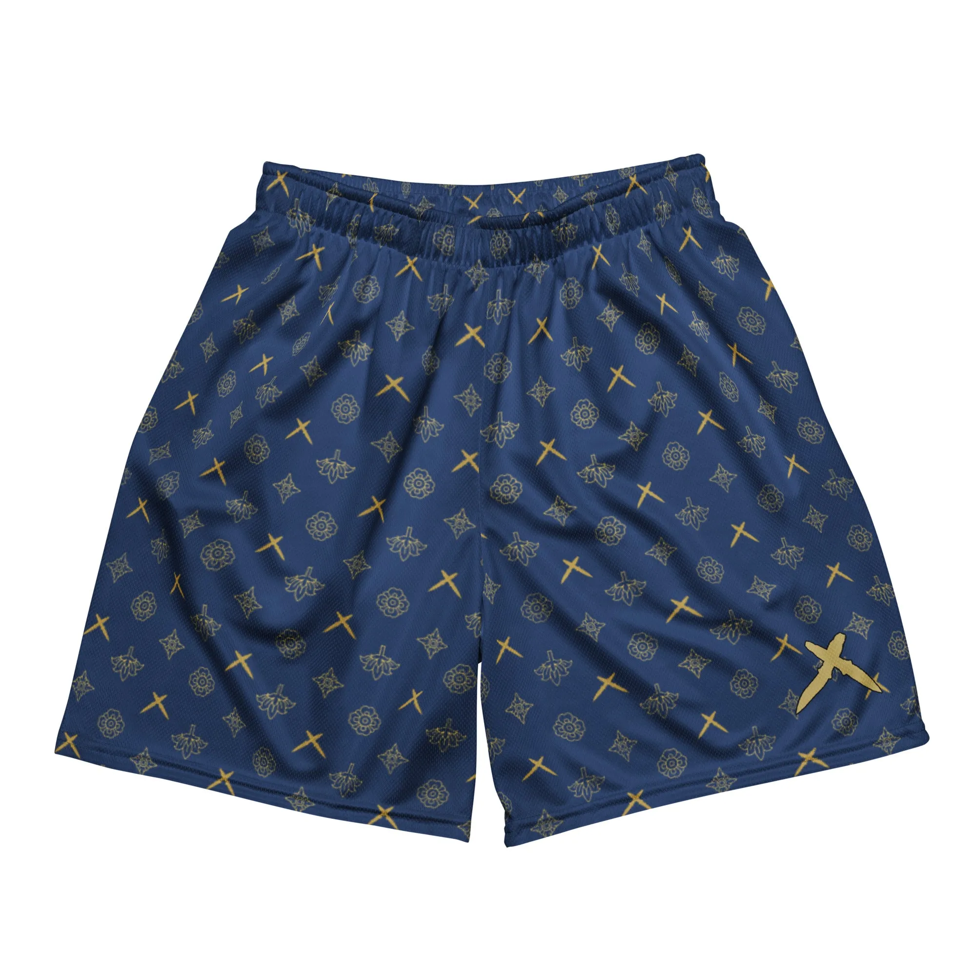 Opulent Blue mesh shorts