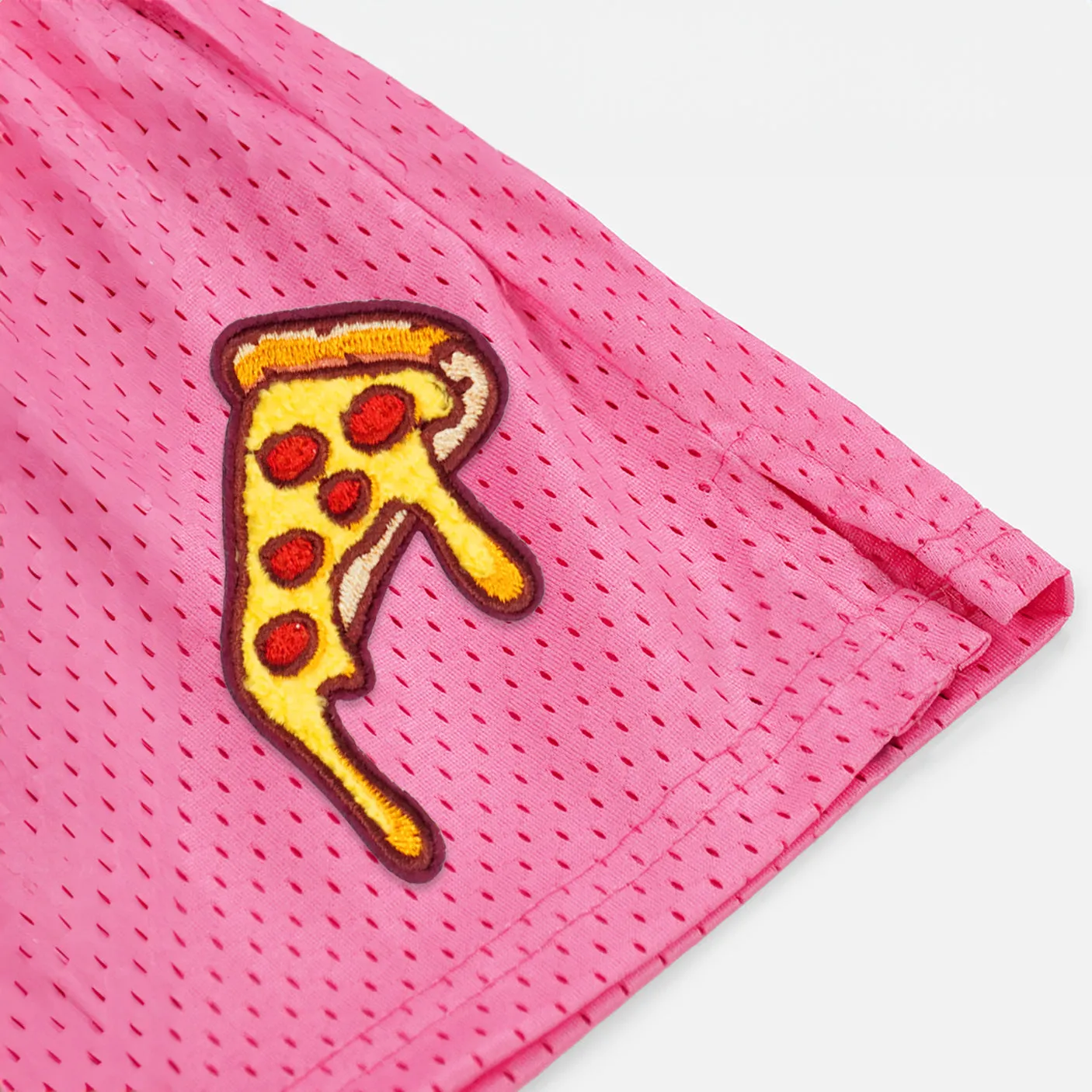 Pizza Slice Patch Shorts - 7"