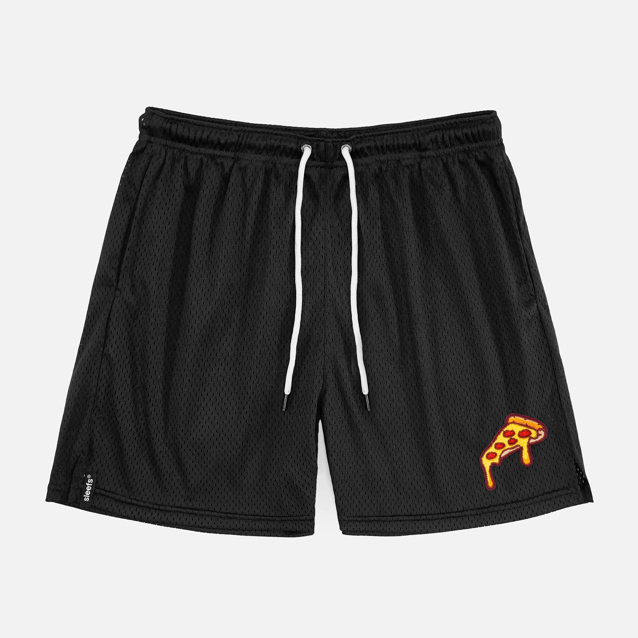 Pizza Slice Patch Shorts - 7"