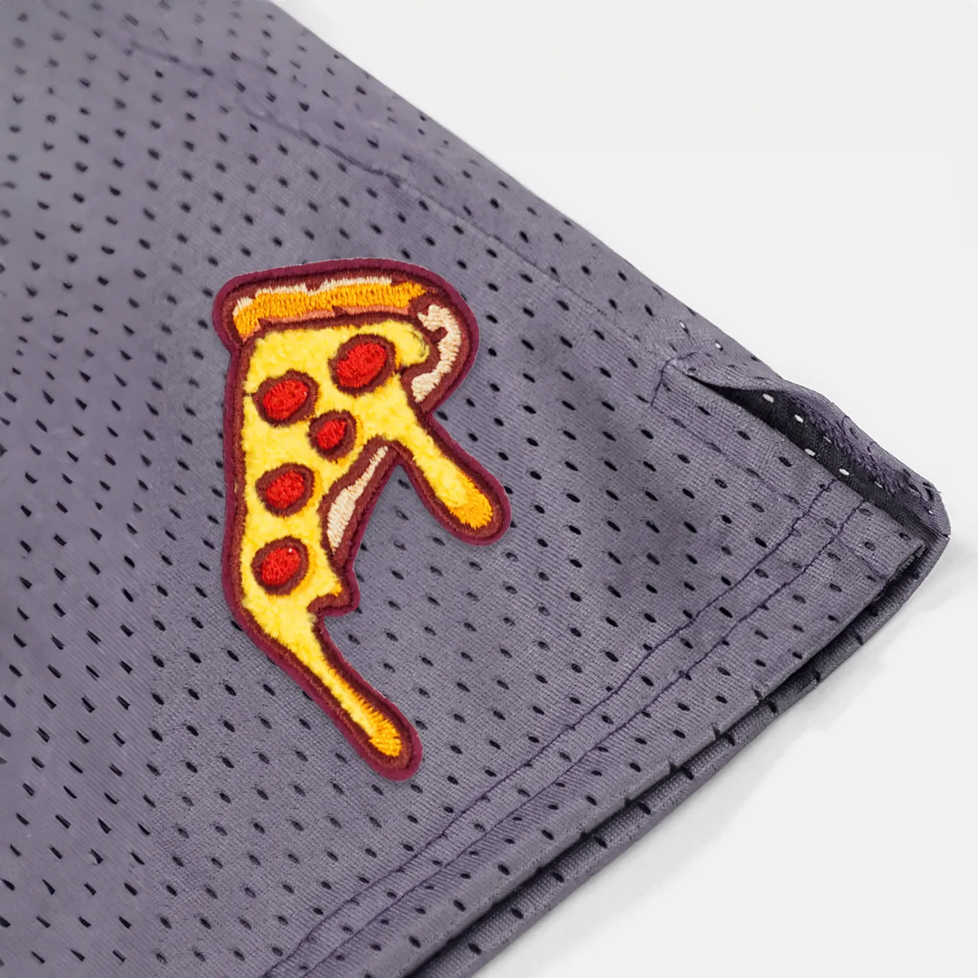 Pizza Slice Patch Shorts - 7"