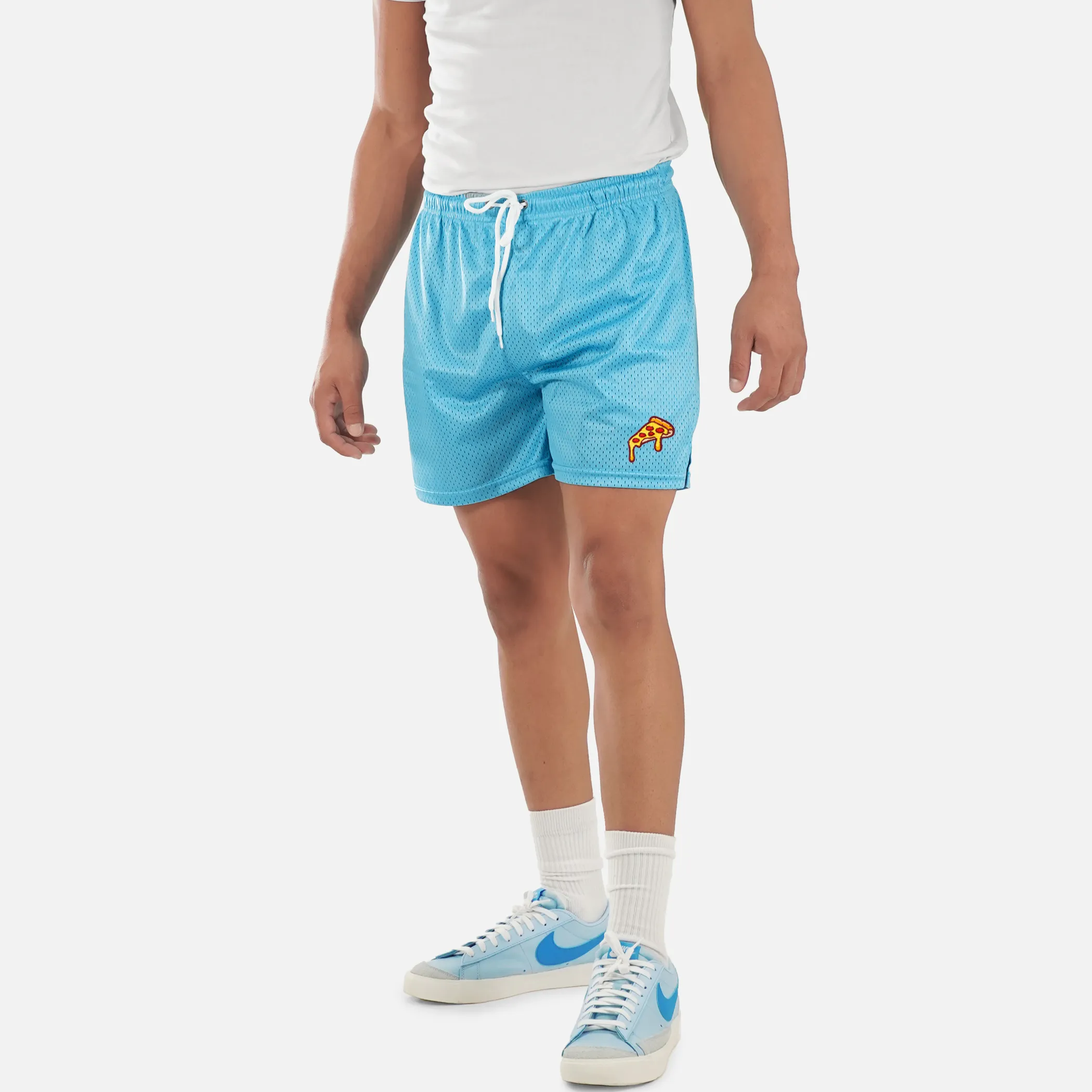 Pizza Slice Patch Shorts - 7"