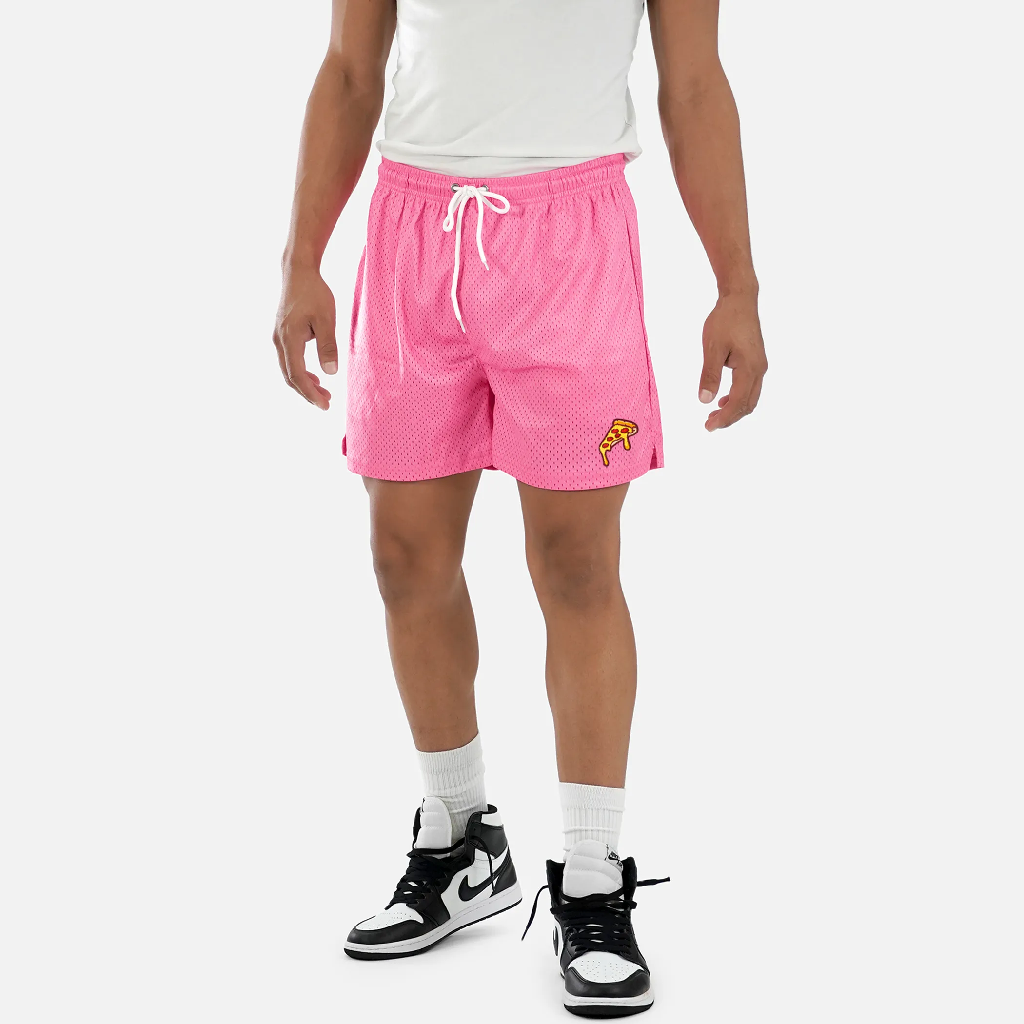 Pizza Slice Patch Shorts - 7"