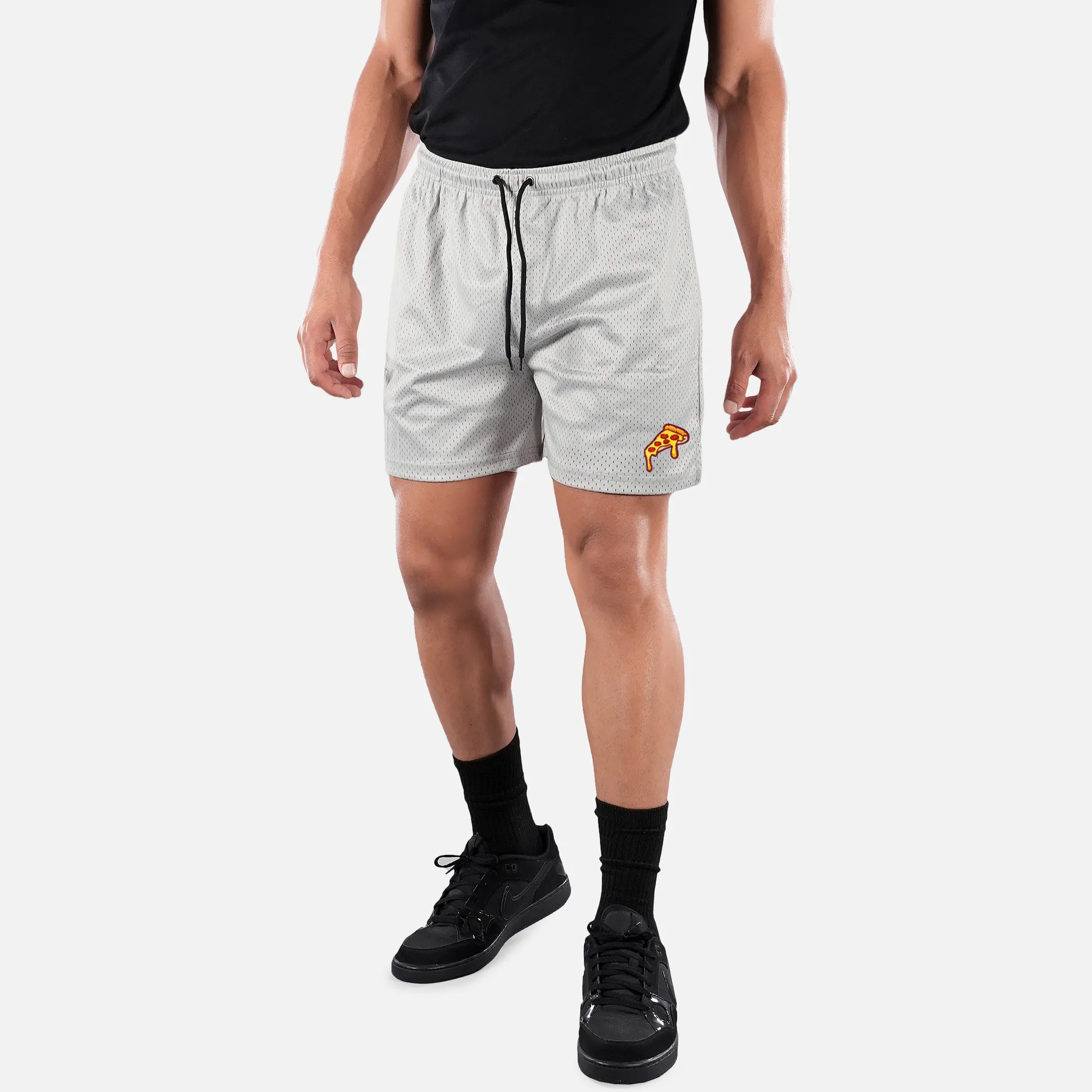 Pizza Slice Patch Shorts - 7"