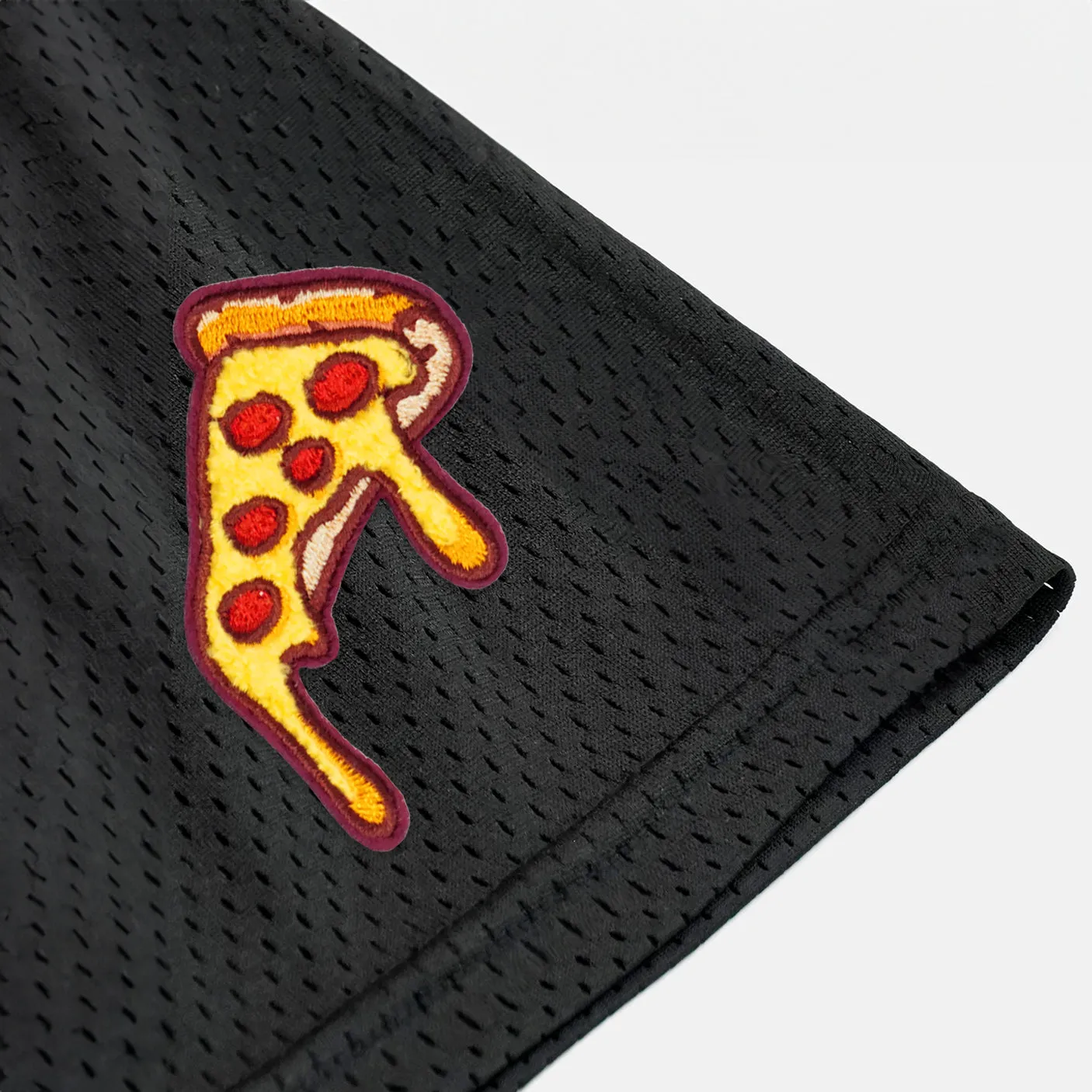 Pizza Slice Patch Shorts - 7"