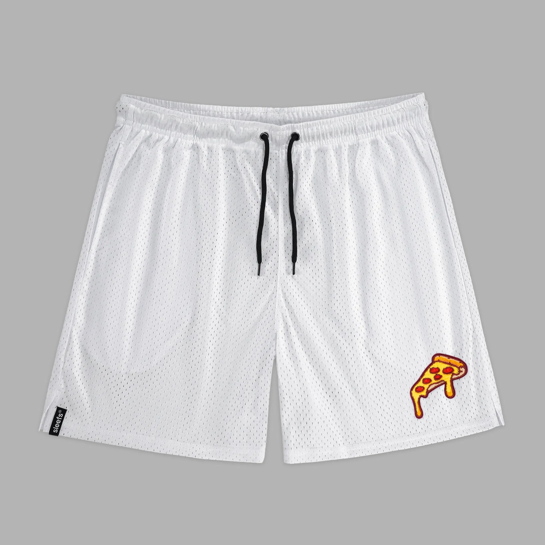 Pizza Slice Patch Shorts - 7"