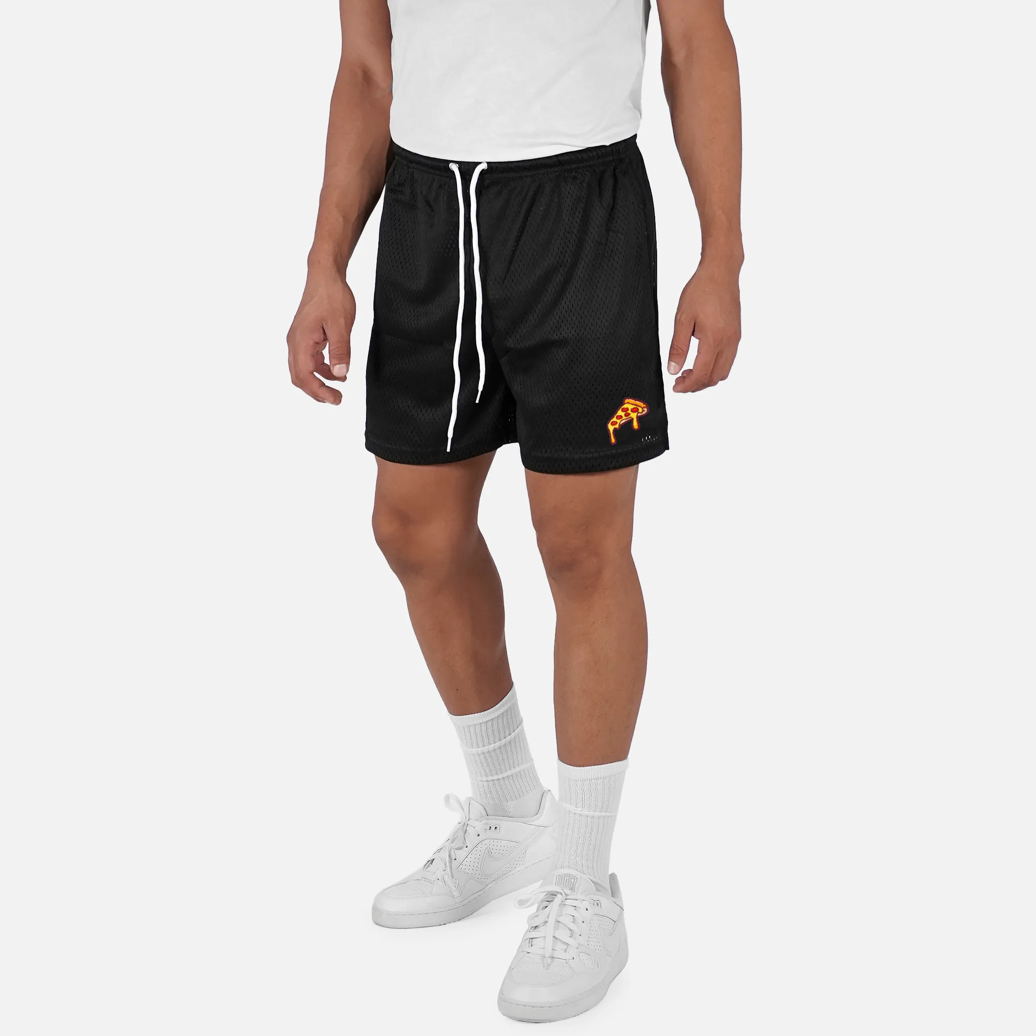 Pizza Slice Patch Shorts - 7"