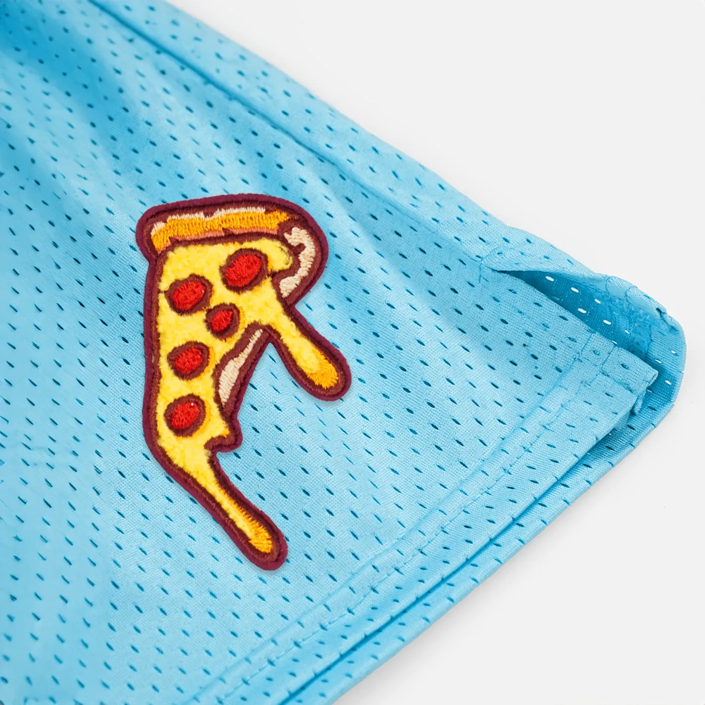 Pizza Slice Patch Shorts - 7"