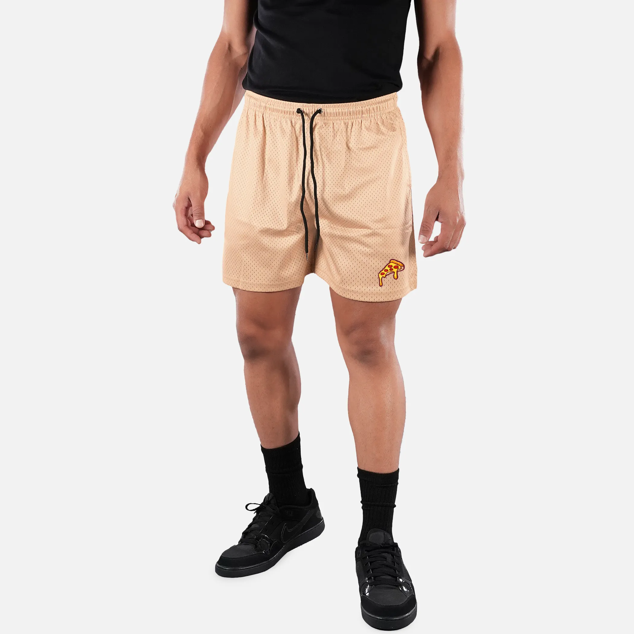 Pizza Slice Patch Shorts - 7"