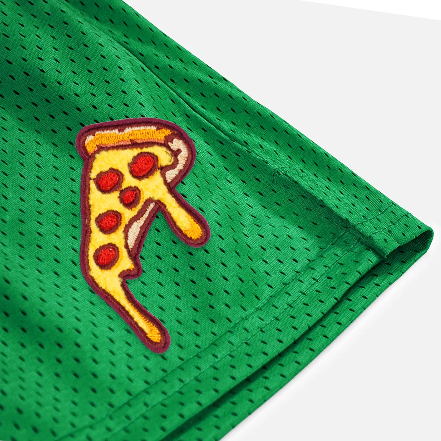 Pizza Slice Patch Shorts - 7"