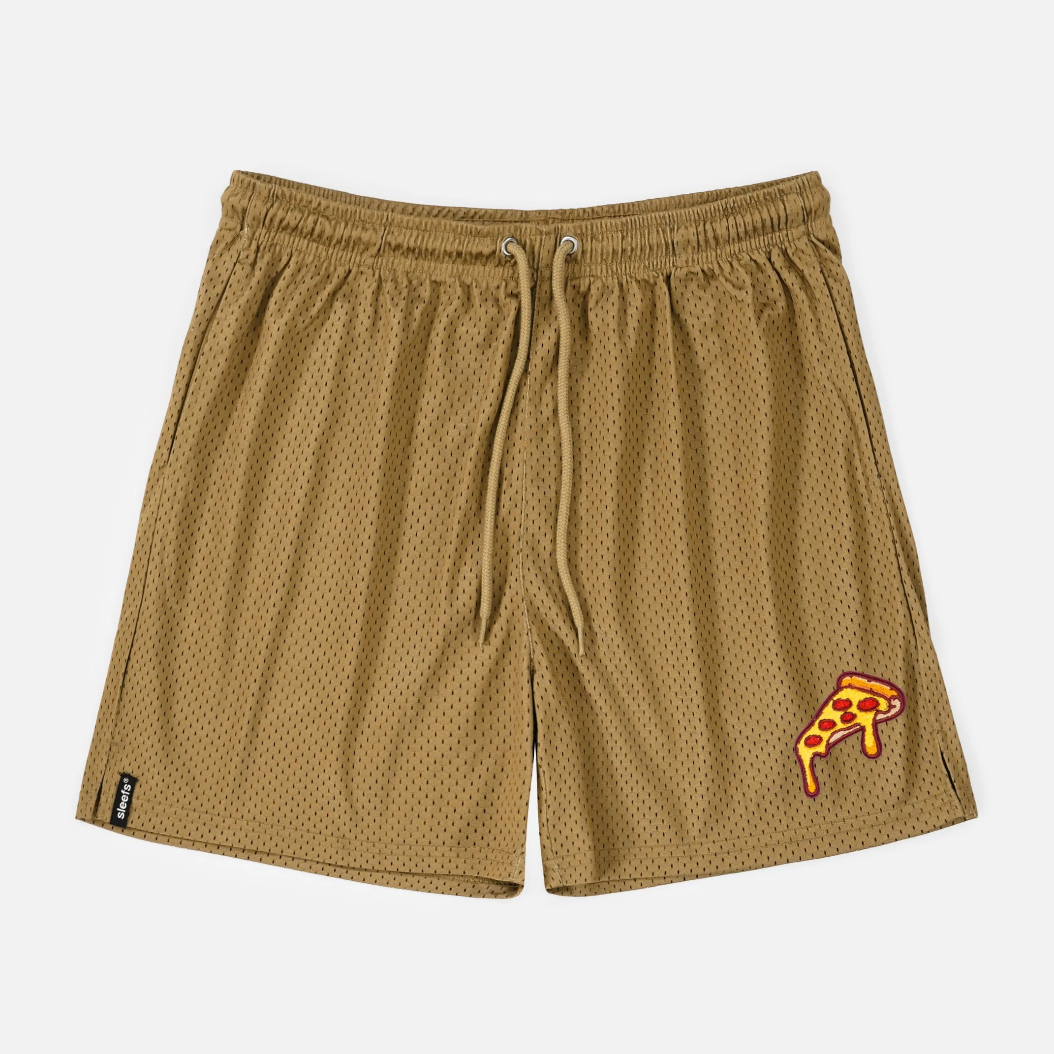 Pizza Slice Patch Shorts - 7"