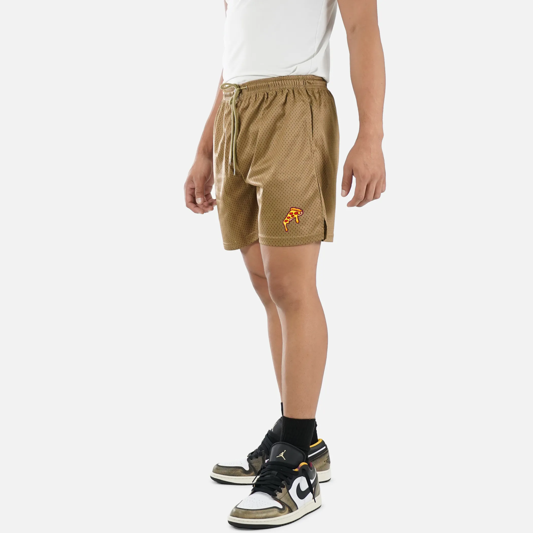 Pizza Slice Patch Shorts - 7"