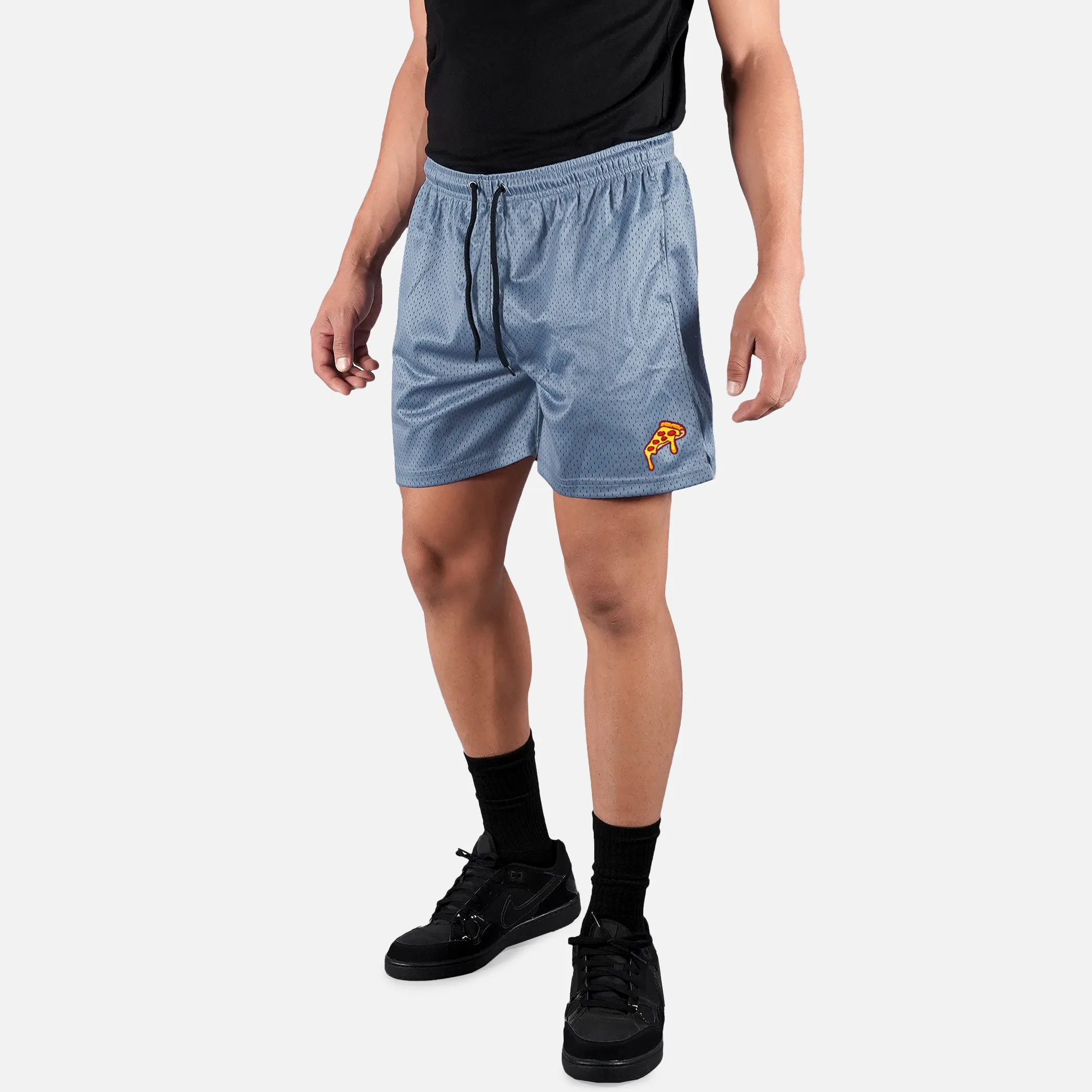 Pizza Slice Patch Shorts - 7"