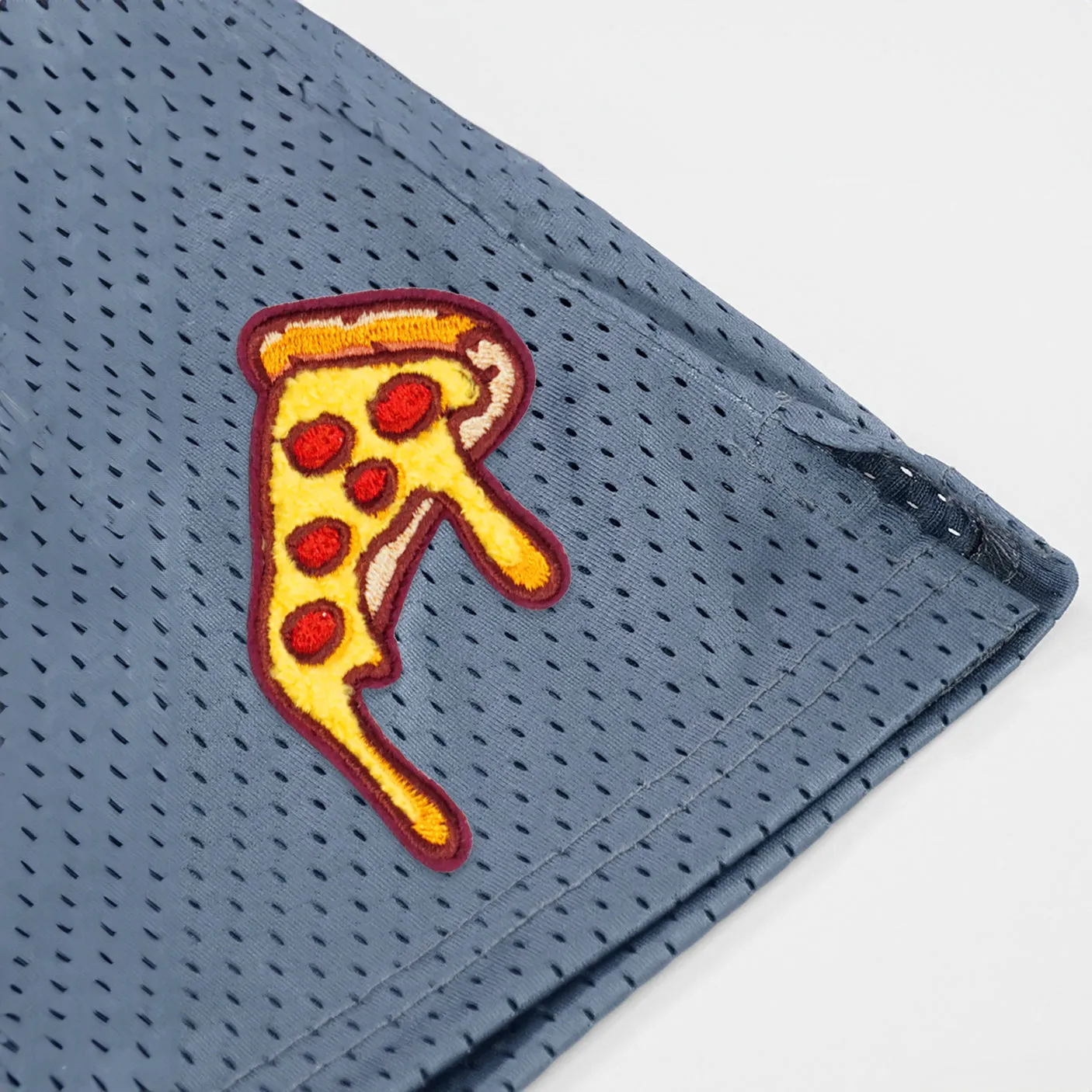 Pizza Slice Patch Shorts - 7"