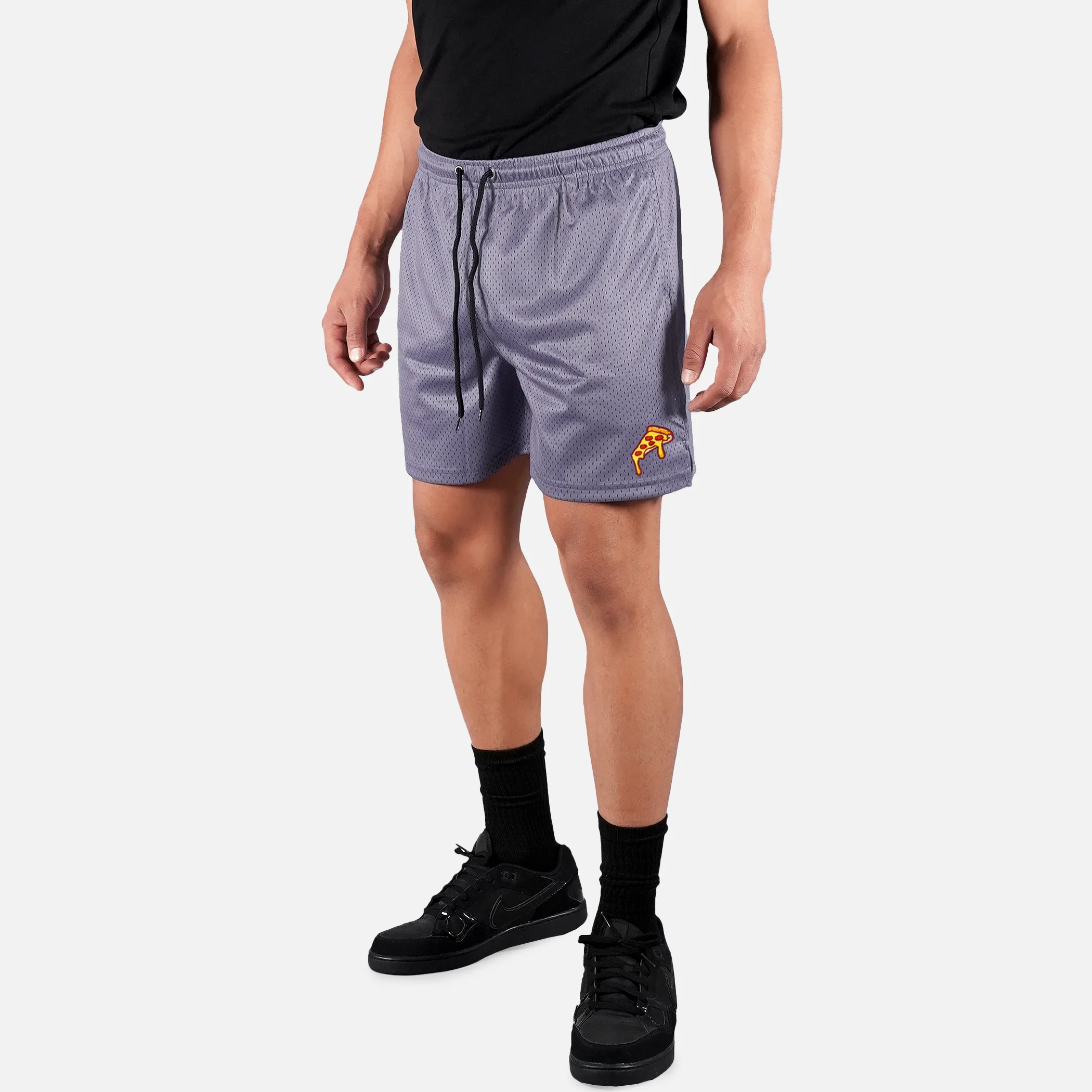 Pizza Slice Patch Shorts - 7"