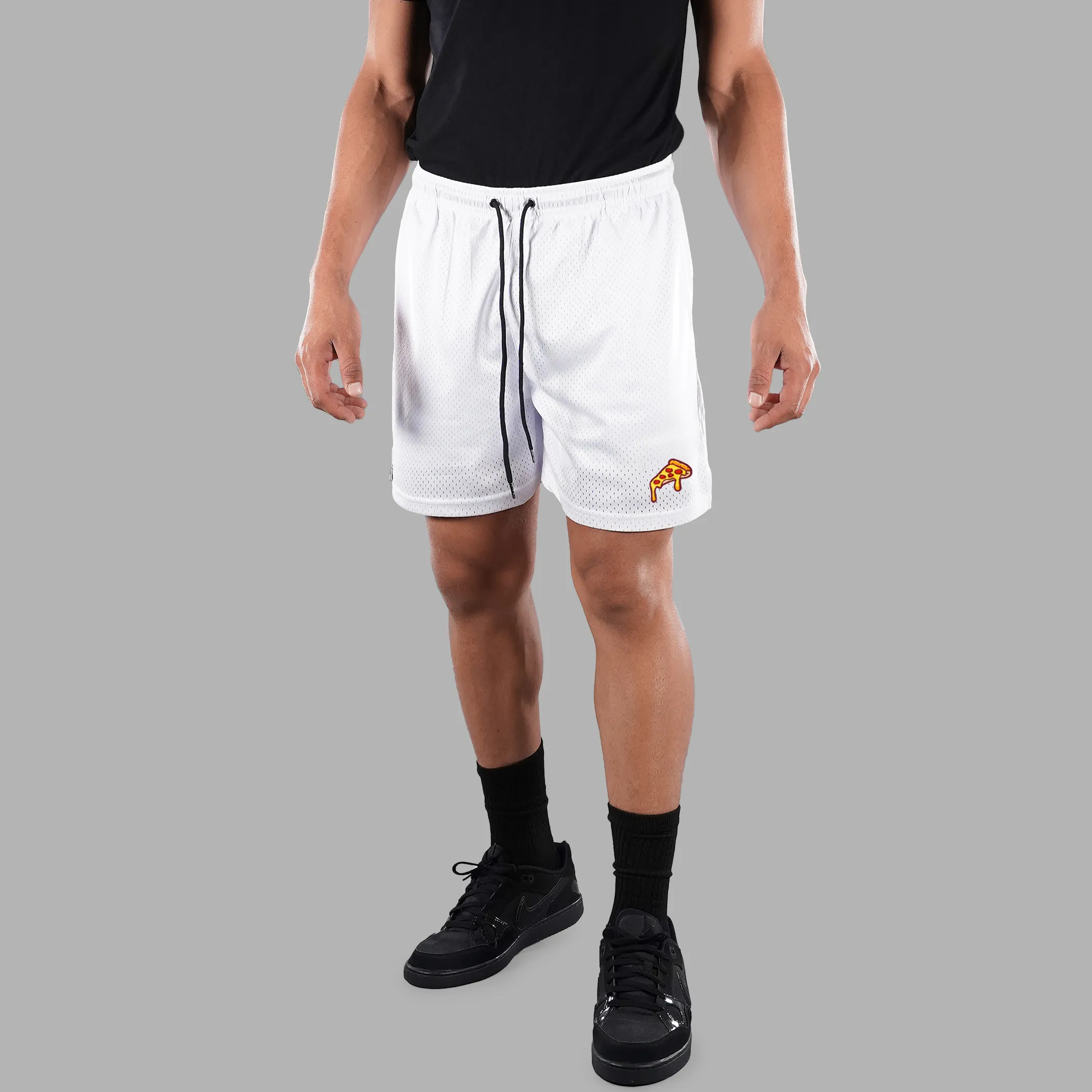 Pizza Slice Patch Shorts - 7"