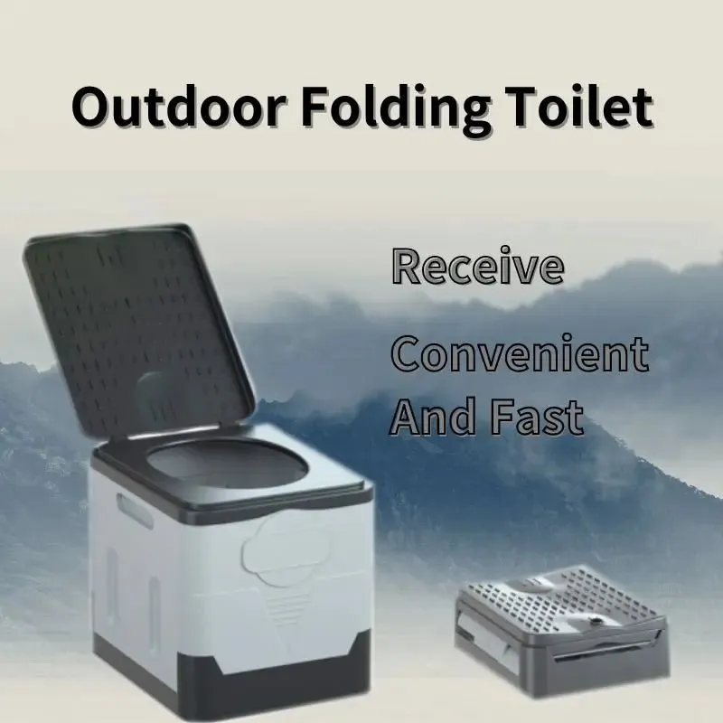 Portable, Collapsible, Anti-Odor Travel Emergency Folding Toilet