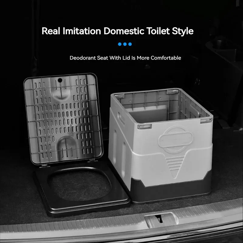 Portable, Collapsible, Anti-Odor Travel Emergency Folding Toilet