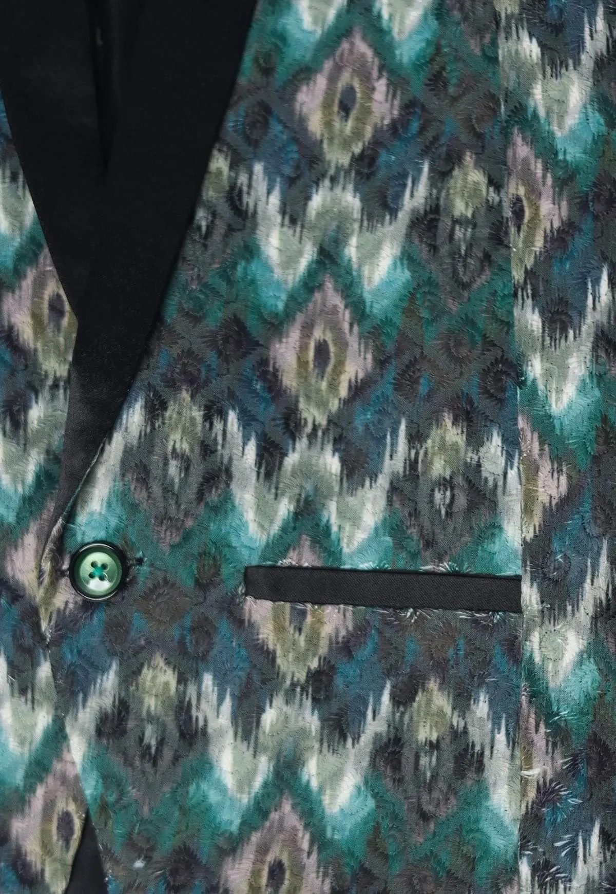 Pre-Order: Embroidery Styled Jacquard Blazer Only