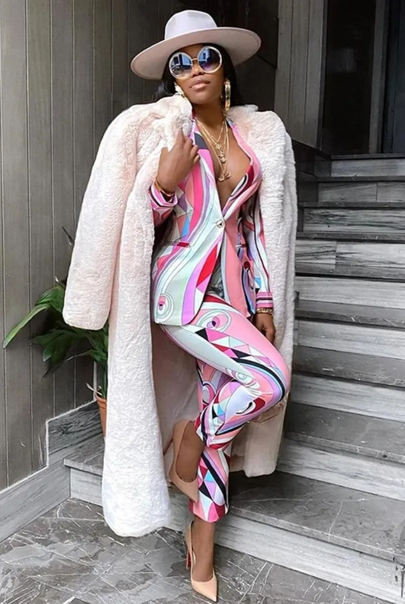Rachel Blazer & Pants Set