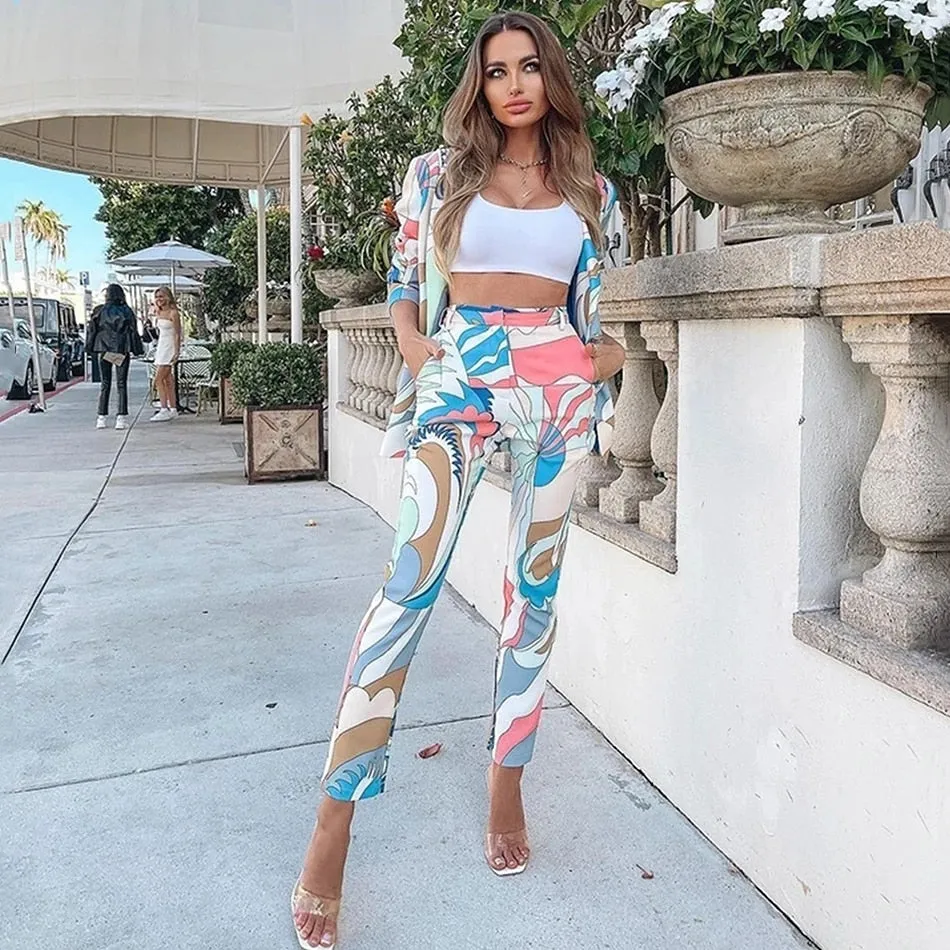 Rachel Blazer & Pants Set