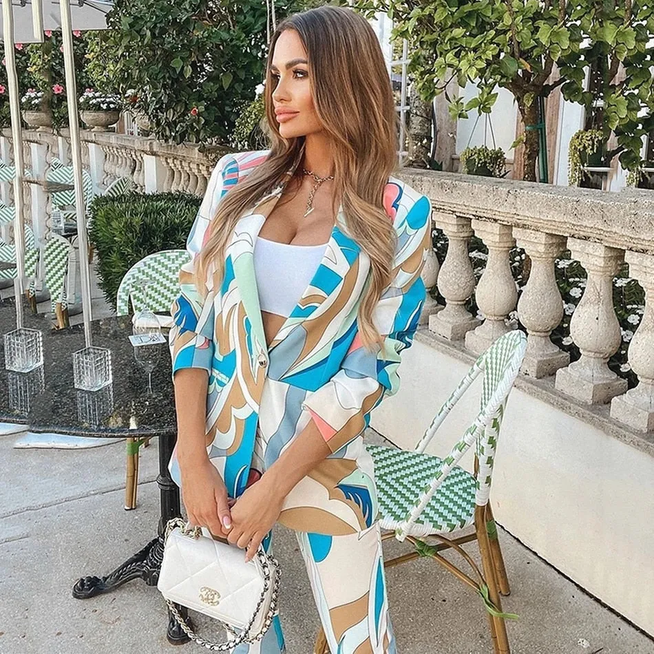 Rachel Blazer & Pants Set