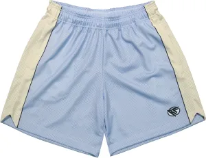 RF Mesh Cream Stripe V-Cut Shorts - Sky Blue