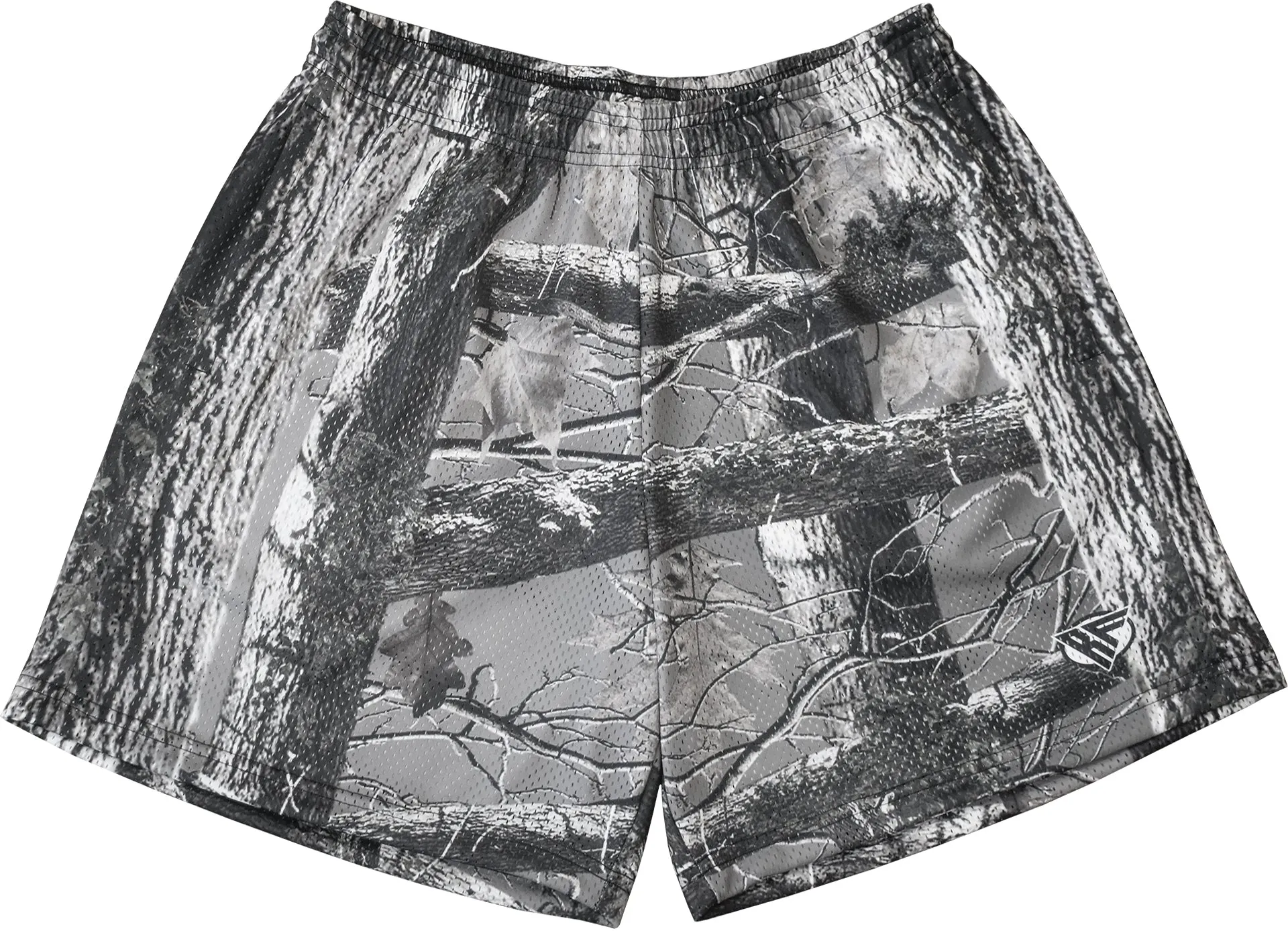 RF Mesh Tree Camo Shorts - Grey
