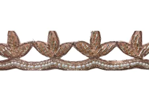 Rose Gold Zardozi Handwork Trim